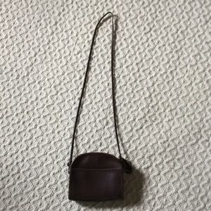 Vintage Coach brown leather cross body
